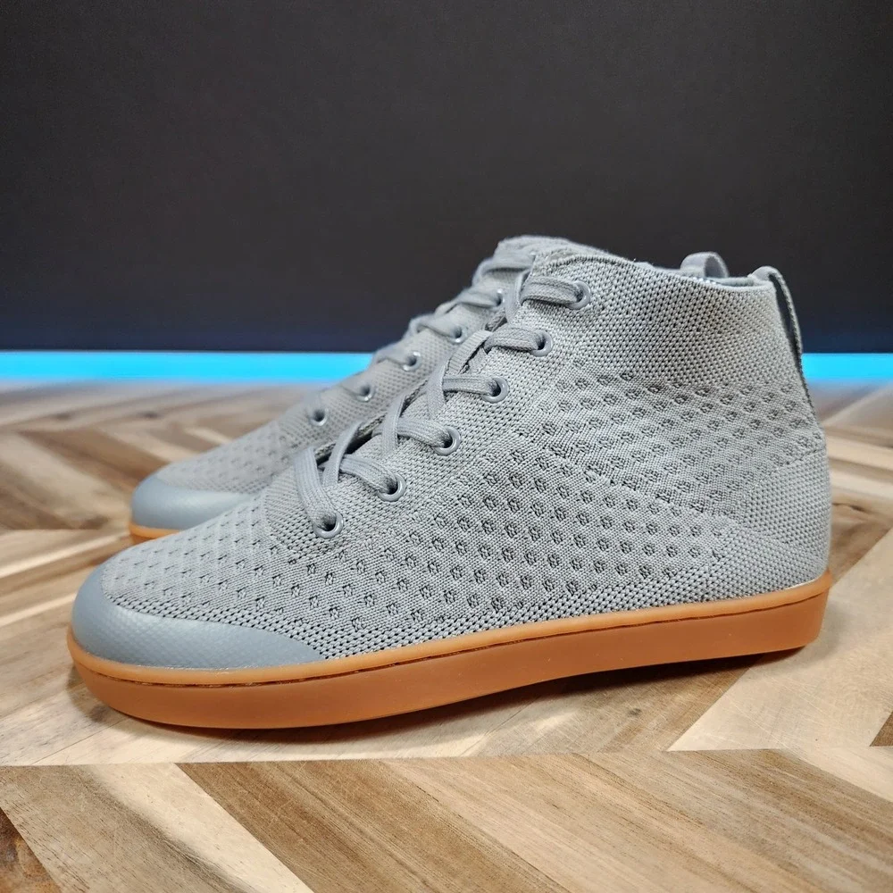 SUAVS The Legacy High-Top Knit  Grey Women's 7 Men's 5 Sneaker Shoes Casual Walk